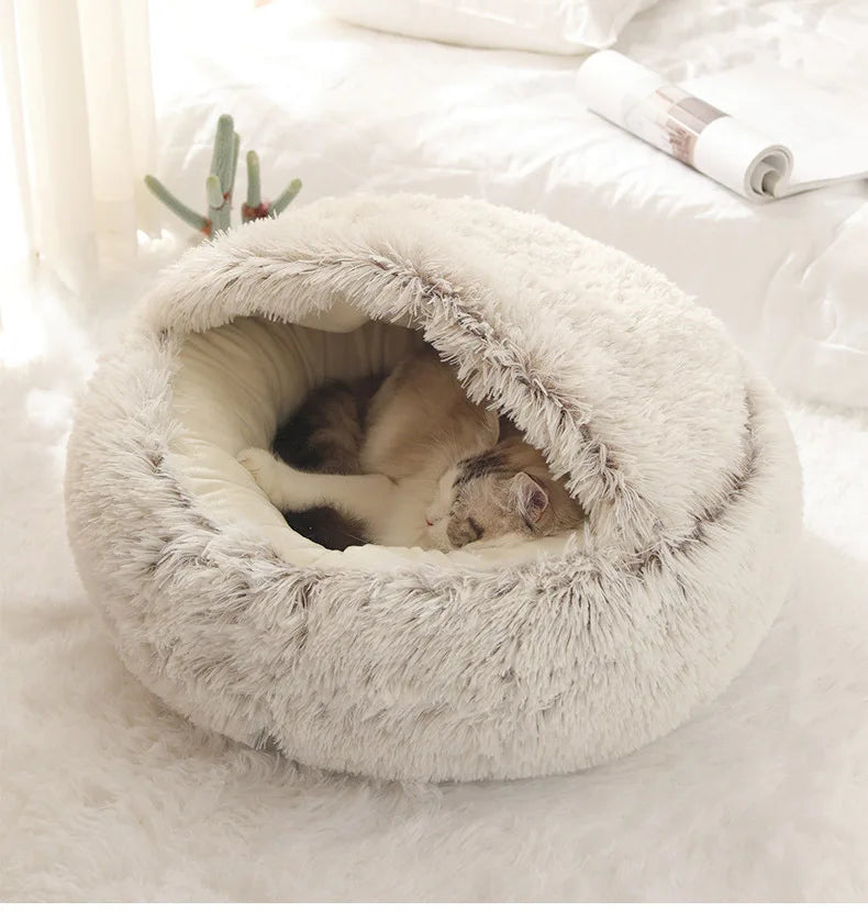 Autumn & Winter Soft Plush Pet Bed